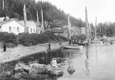 Village in Alaska, c.1900 by American Photographer
